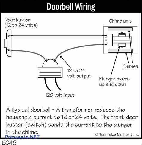 wiring diagram for home doorbell